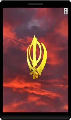 3D Khanda (Sikh Symbol) Live W android App screenshot 2