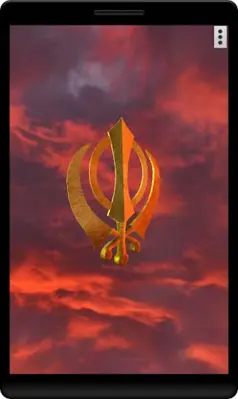 3D Khanda (Sikh Symbol) Live W android App screenshot 3